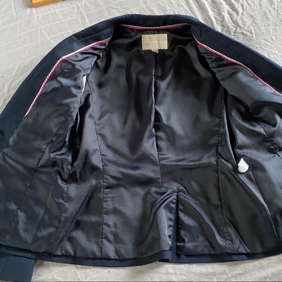 Banana Republic 👜 Navy Cotton Blazer - Picture 4 of 8